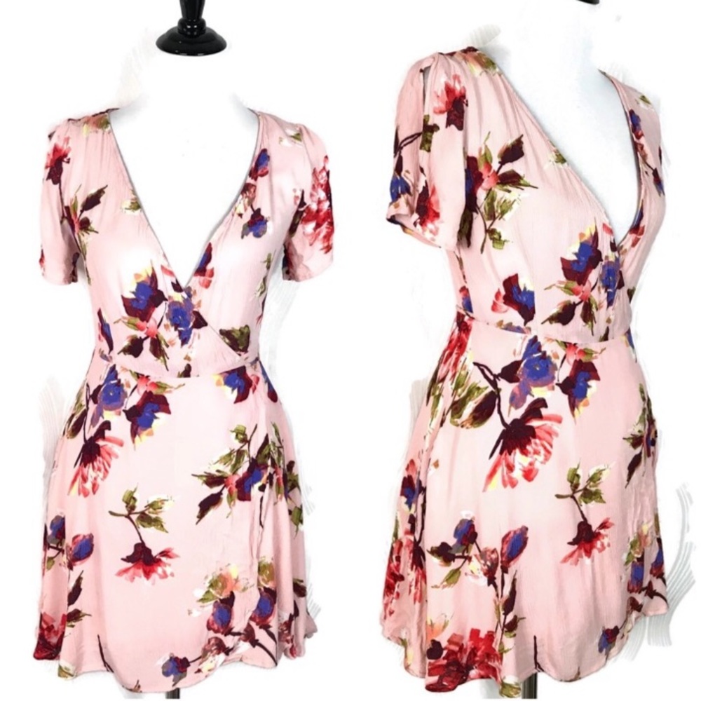 Blush floral lulus dress